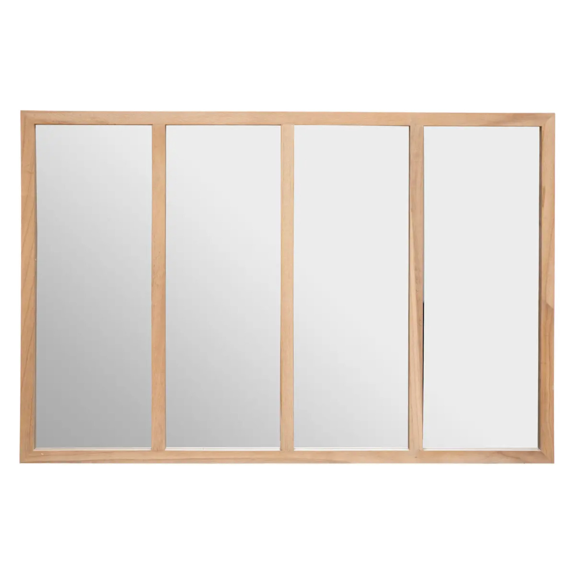Miroir d'atelier "Nae" bois 116x76cm