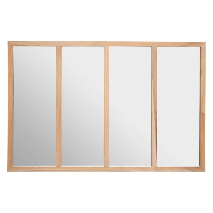 Miroir d'atelier "Nae" bois 116x76cm