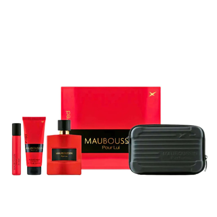 Pour Lui In Red - Coffret Eau de Parfum 100 ml + 3 Produits