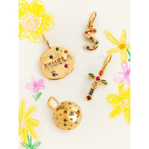 Charm Personalizado Inicial Organic Colors Baño Oro