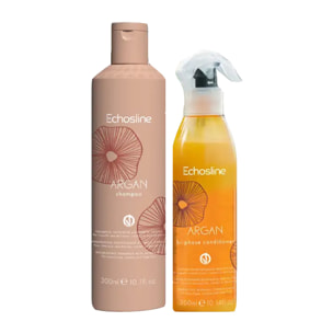 ECHOSLINE Kit Argan Shampoo 300ml + Bi Phase Conditioner 300ml