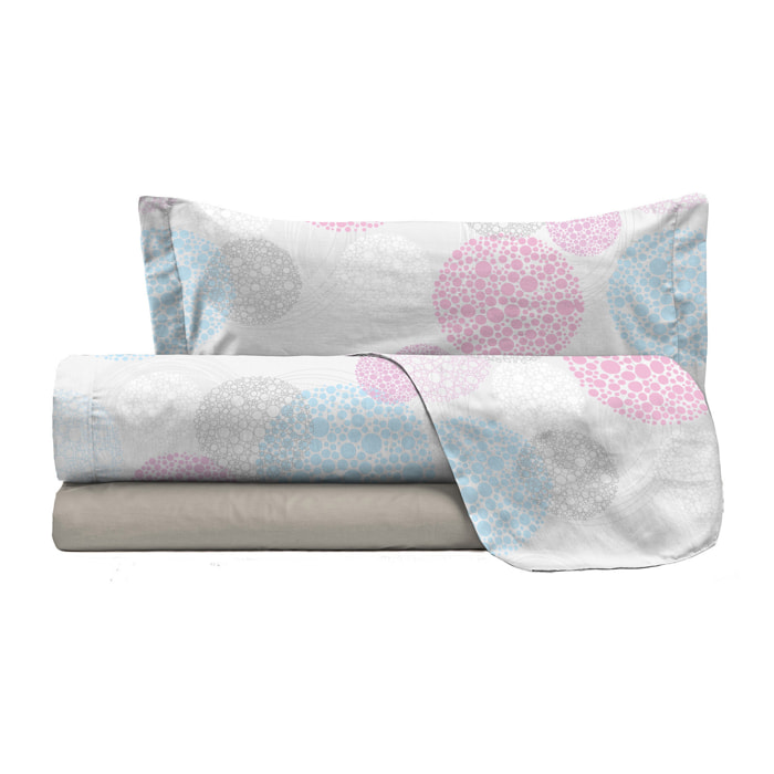 COMPLETO LETTO FANTASY PIAZZA E MEZZA - 100% MICROFIBRA