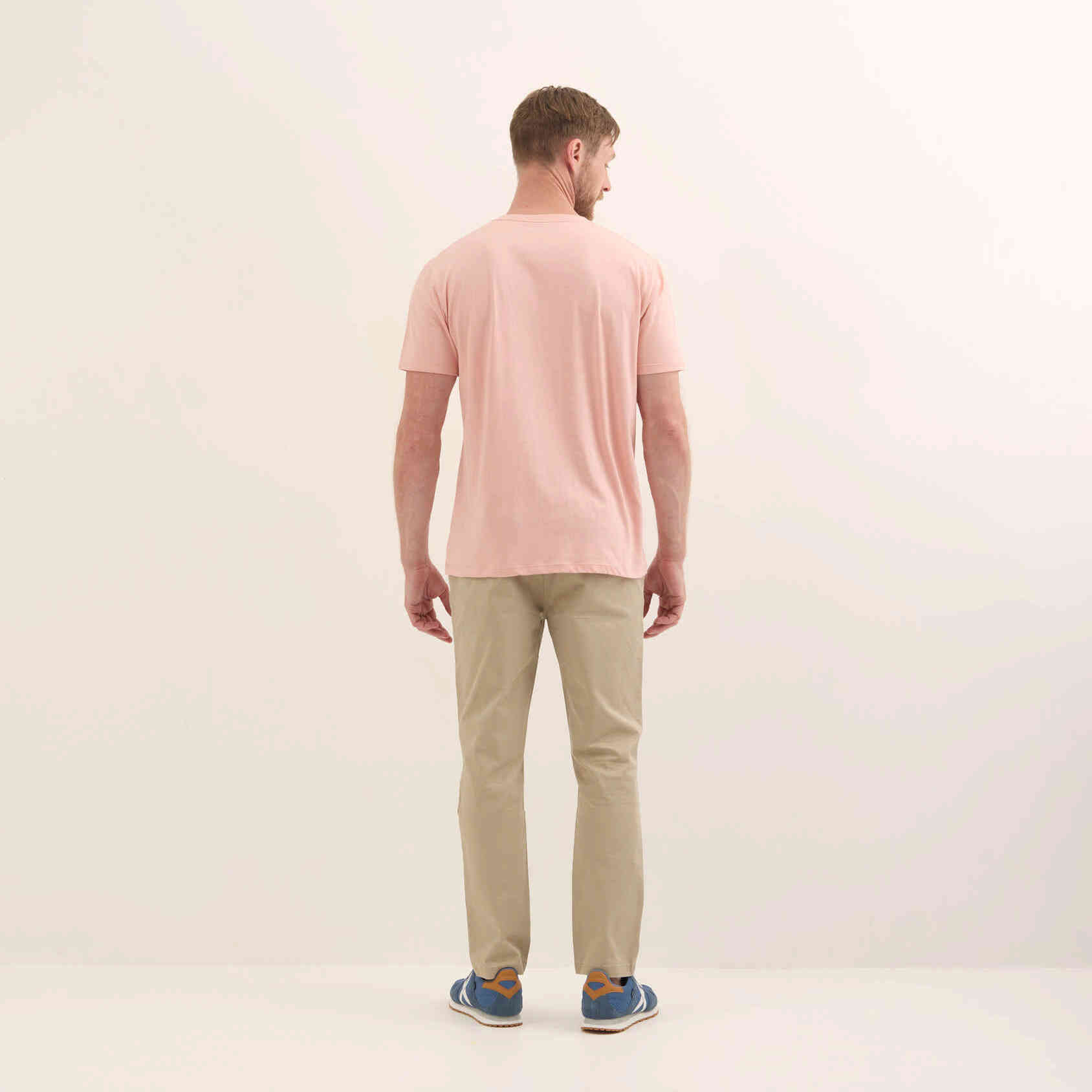 Camiseta Básica Algodón Orgánico Melocotón ESSENTIALS T-SHIRT PEACH