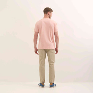 Camiseta Básica Algodón Orgánico Melocotón ESSENTIALS T-SHIRT PEACH