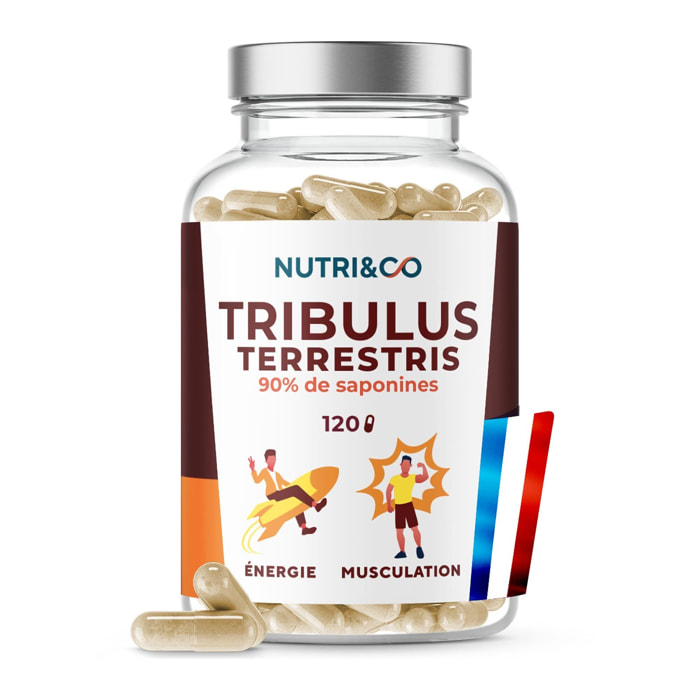 Nutri&Co Tribulus Terrestris - Extrait 100% Naturel concentré 10:1 - 120 gélules Vegan