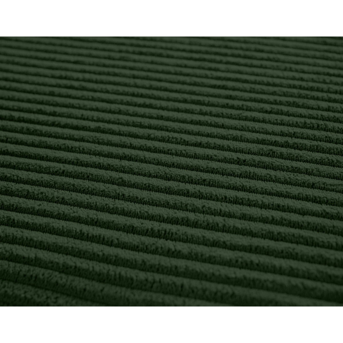 Cezanne - canapé d'angle réversible - 4 places - convertible avec coffre - en velours côtelé - Vert