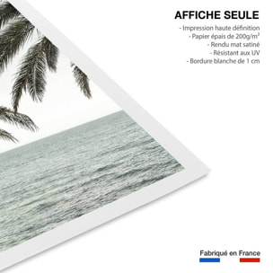 Poster plage tropicale secrète Affiche seule
