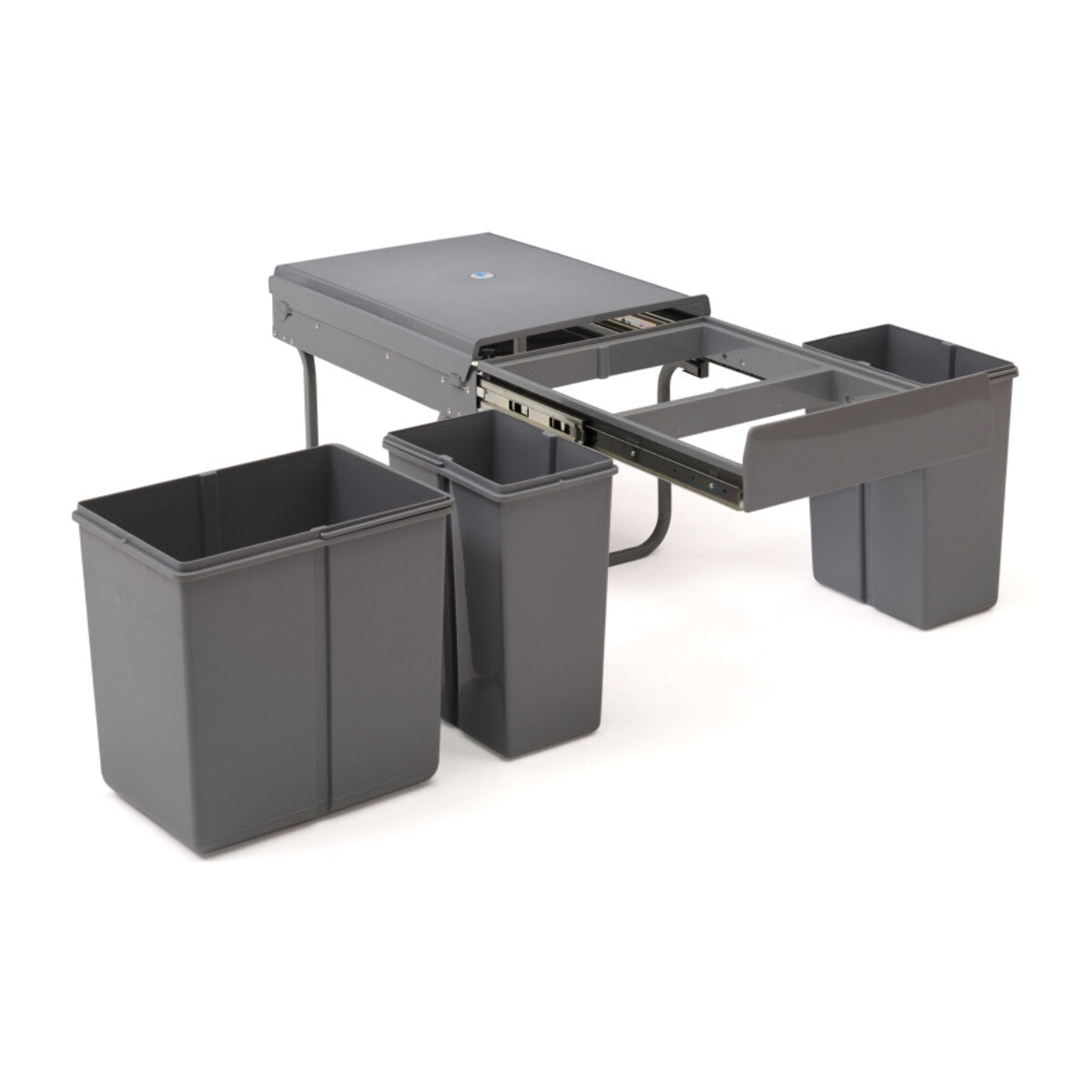 Poubelle tiroir 3 compartiments spéciale tri 31L