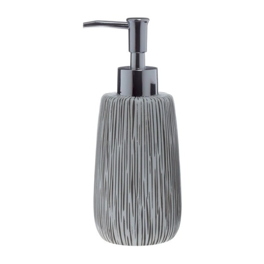Distributeur de savon Polyrésine HOLLIS  Gris & Blanc Spirella