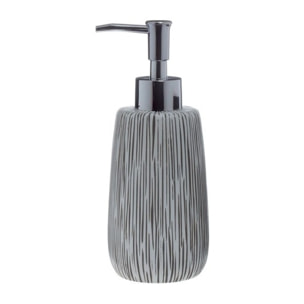 Distributeur de savon Polyrésine HOLLIS  Gris & Blanc Spirella