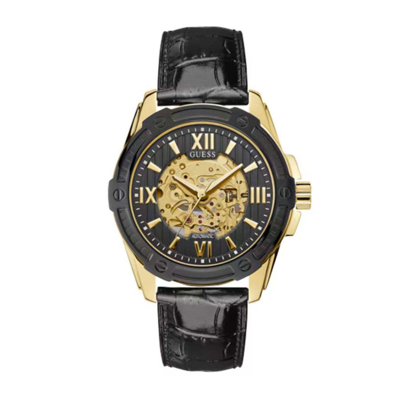 Reloj Guess W1308G2 Hombre Analogico Automatico con Correa de Cuero