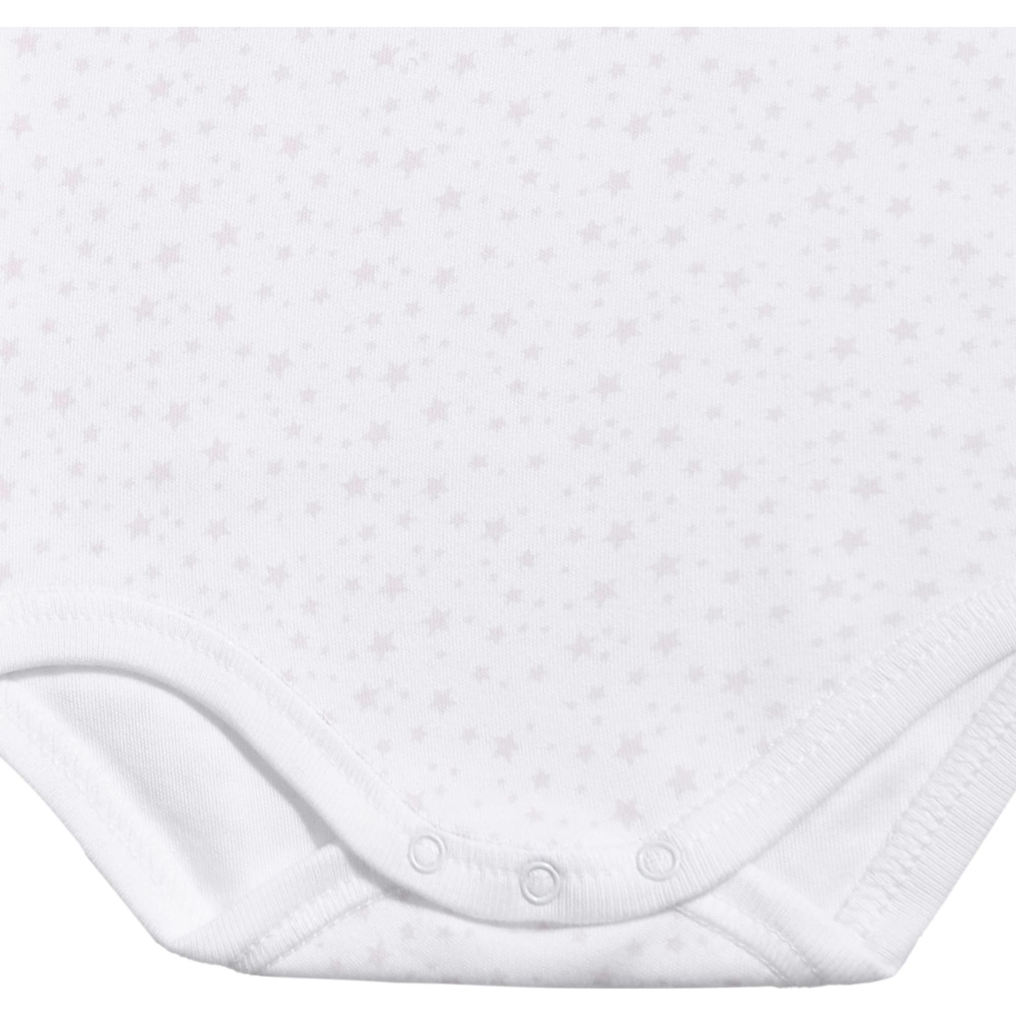 Body bebé manga larga cuello estrellitas