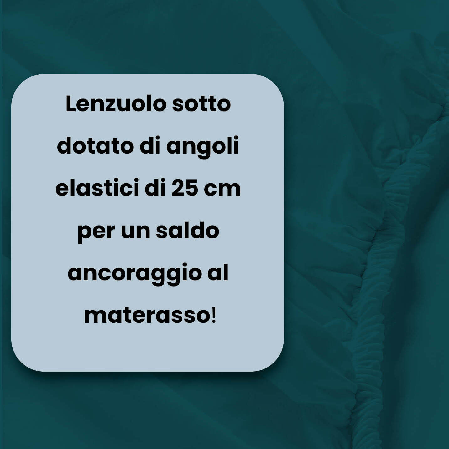 LENZUOLO SOTTO CON ANGOLI MAX COLOR, 100% COTONE MADE IN ITALY - MATRIMONIALE