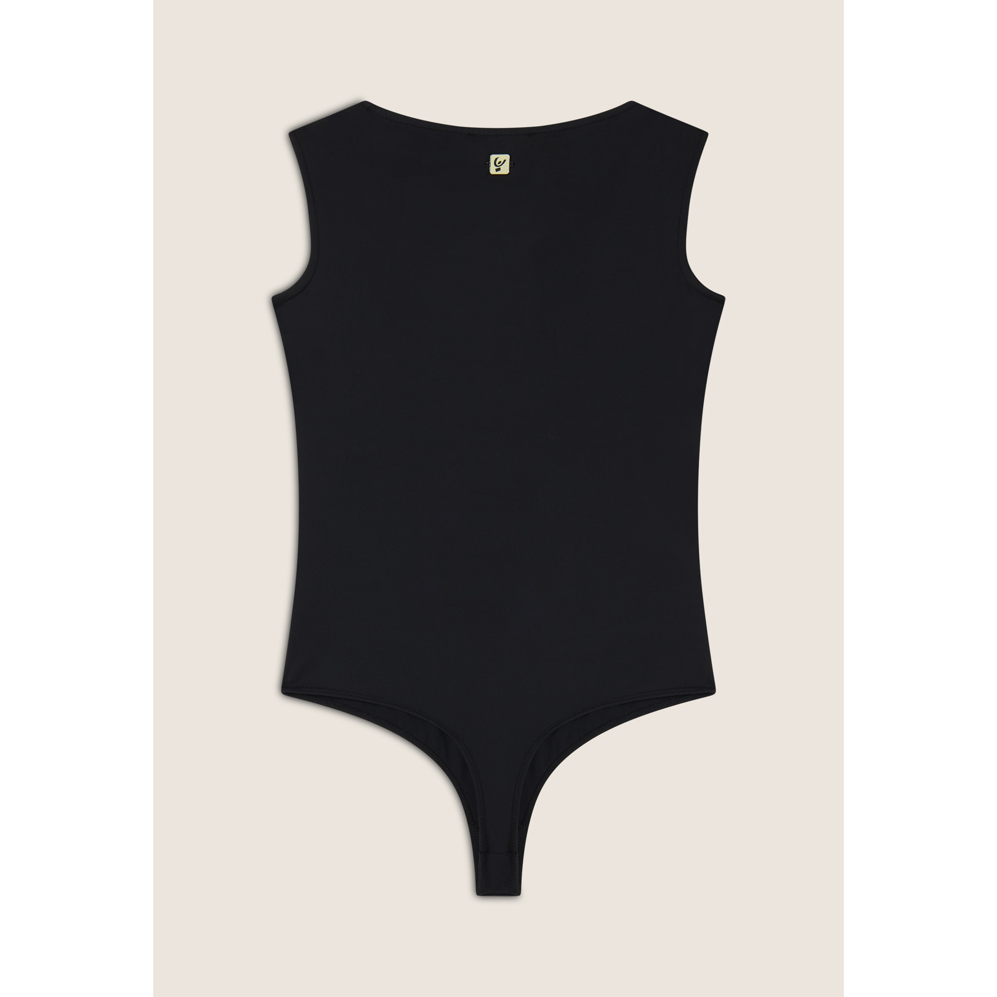 Body senza maniche con scollo quadrato