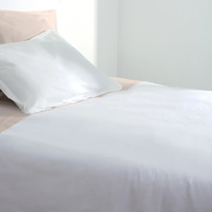 Housse de couette "Carina" en coton blanc 140x200cm