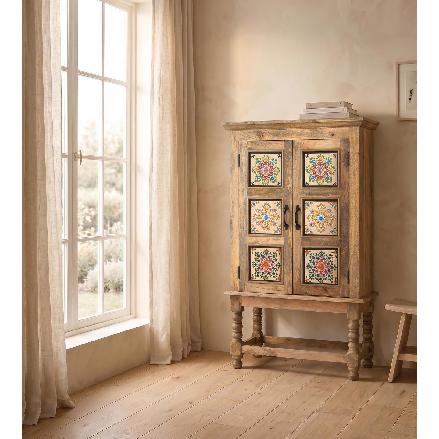 Armario Duna de madera de mango 134cm x 82cm x 40cm