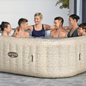 Bestway Spa gonflable carré Lay-Z-Spa Rome Smart AirJet EnergySense avec WiFi 5-7 personnes