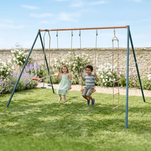 Portique métal 2,20 m Axion MAHO - 5 Enfants