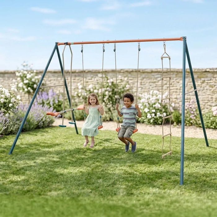 Portique métal 2,20 m Axion MAHO - 5 Enfants