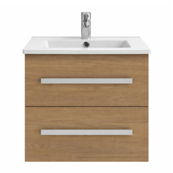 Pack meuble vasque 60 cm Ola up chêne