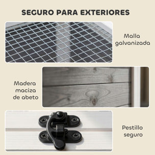 Casa para Tortugas de Madera, Terrario para Reptiles con Ventana Transparente, Techo Abatible y Puertas, Caseta para Tortugas y Conejos, para Exterior, 113x106,5x44,5 cm, Gris Oscuro