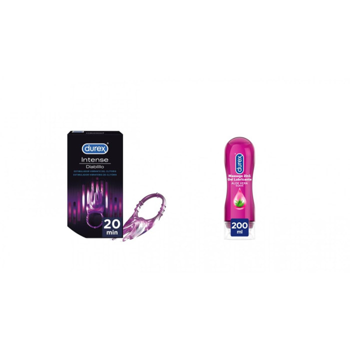 PACK DUREX PLAY ANILL DIABLILLO MM 6U + MASSAGE ALOE VERA