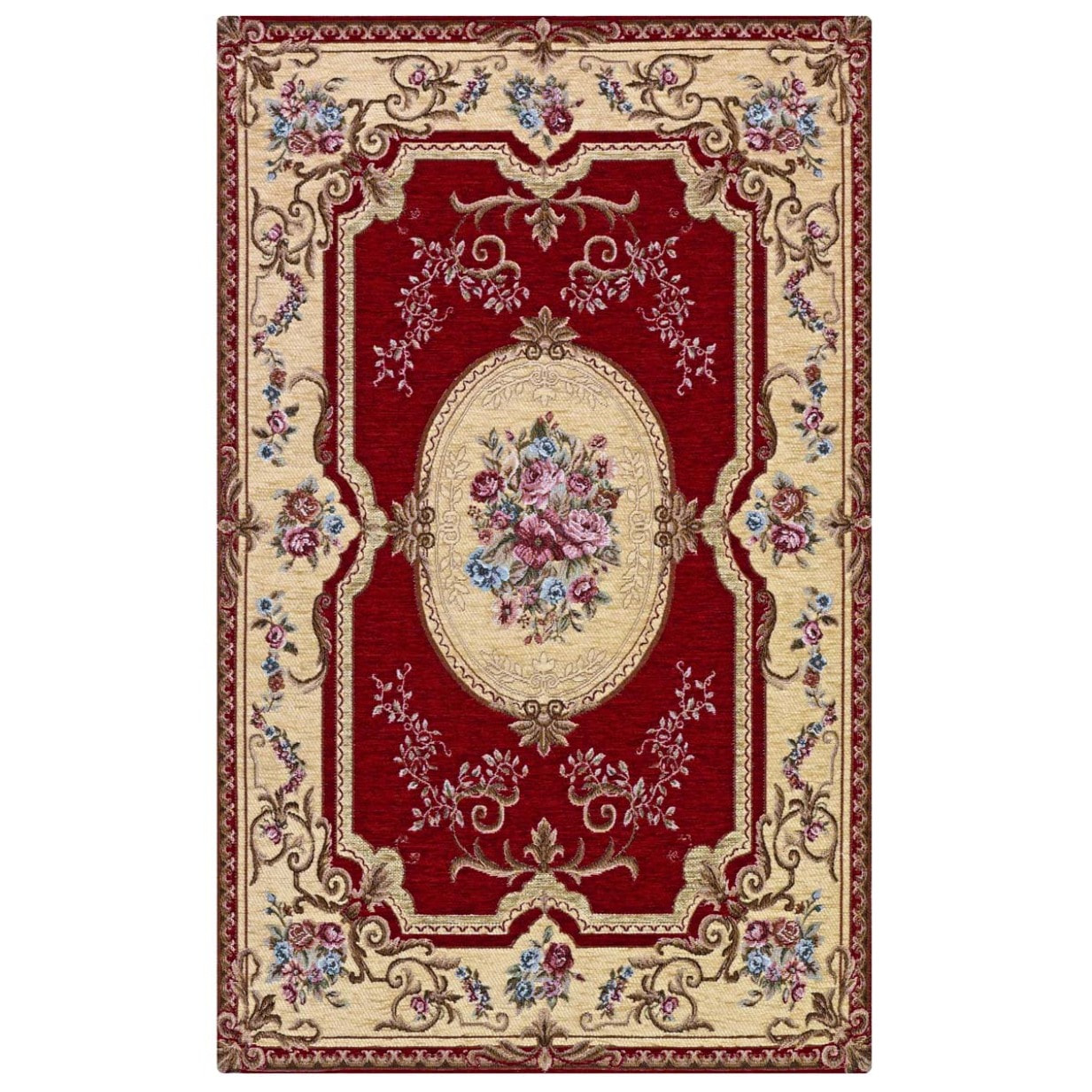 Tappeto Arredo Classico Rosso