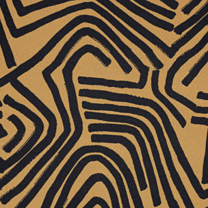 Jeté de lit avec des impressions ethniques - Orange