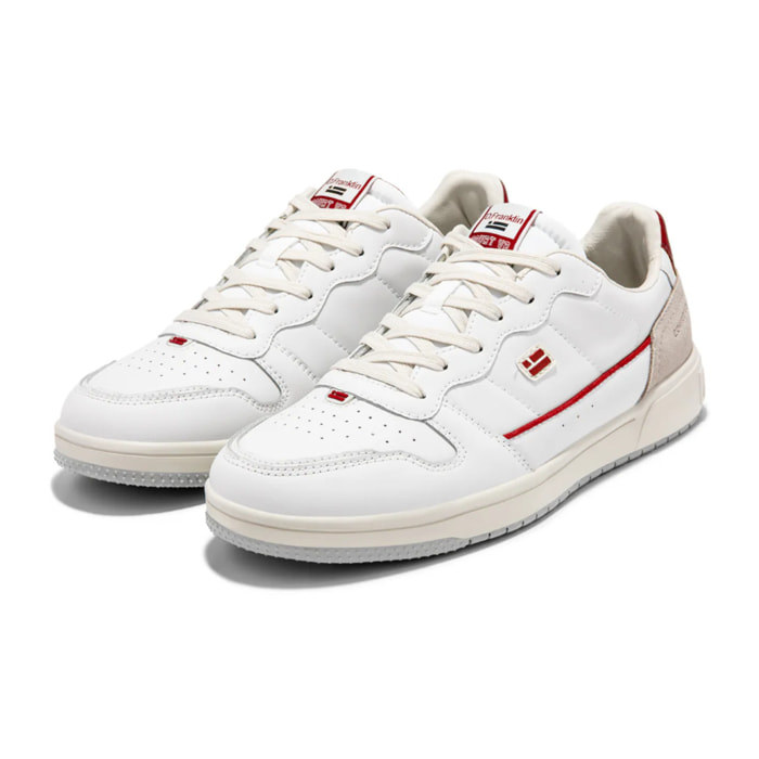 Zapatillas Bajas Court V2 Flag Basic Blanco / Rojo D.Franklin