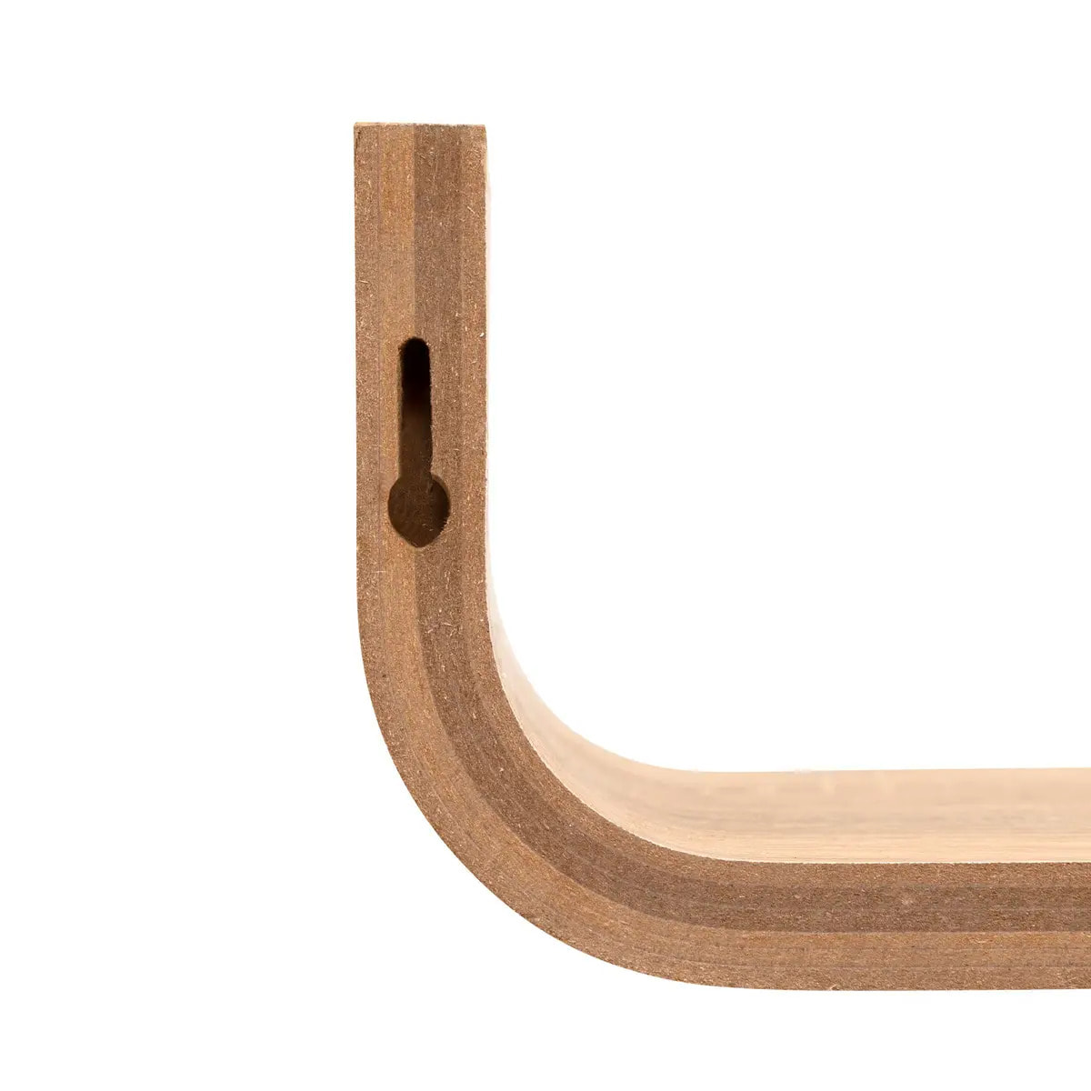 Étagère courbée beige