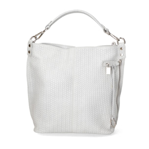 Borsa a spalla da Donna Elga in Vera Pelle Made in Italy 35x45x15 cm