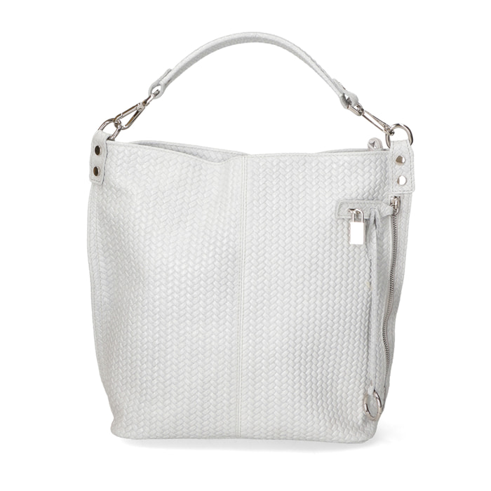 Borsa a spalla da Donna Elga in Vera Pelle Made in Italy 35x45x15 cm