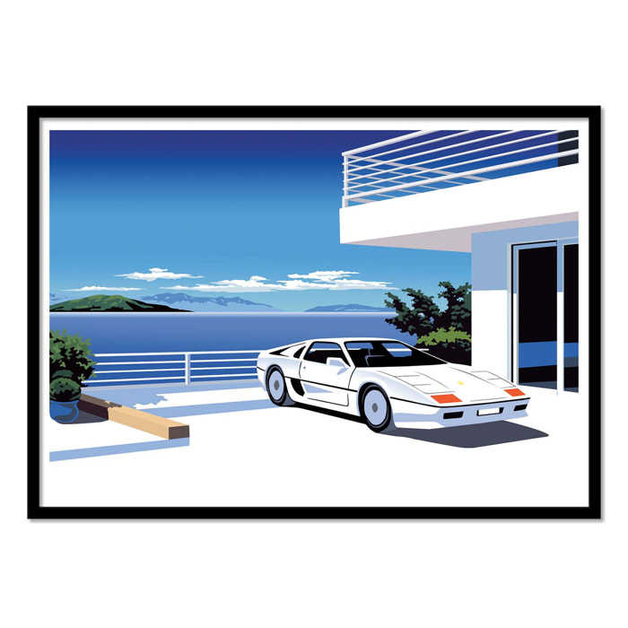Affiche - 80s car - Vistas Studio