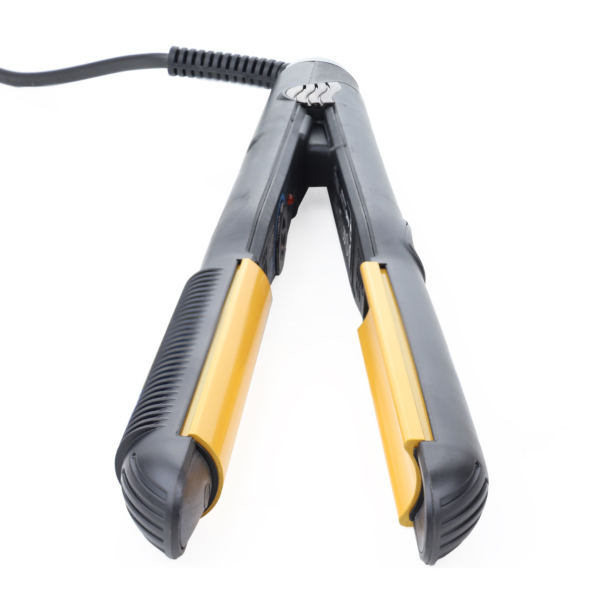 Fer à lisser professionnel gold styler volume round - plaques pivotantes, céramique - 65w