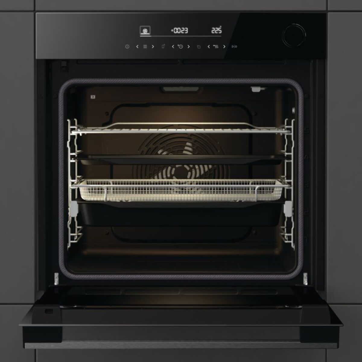 Four encastrable fonction vapeur HISENSE BSA66346PBGWIFI - Pyrolyse, Ajout Vapeur, Air Fry, Wifi, 77L
