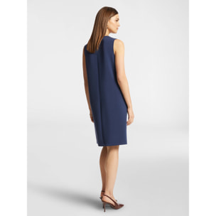Elena Mirò - Abito in tessuto scuba leggero - Blu