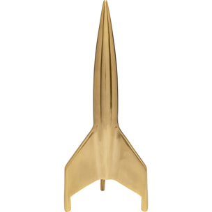 Déco fusée dorée 35cm Kare Design
