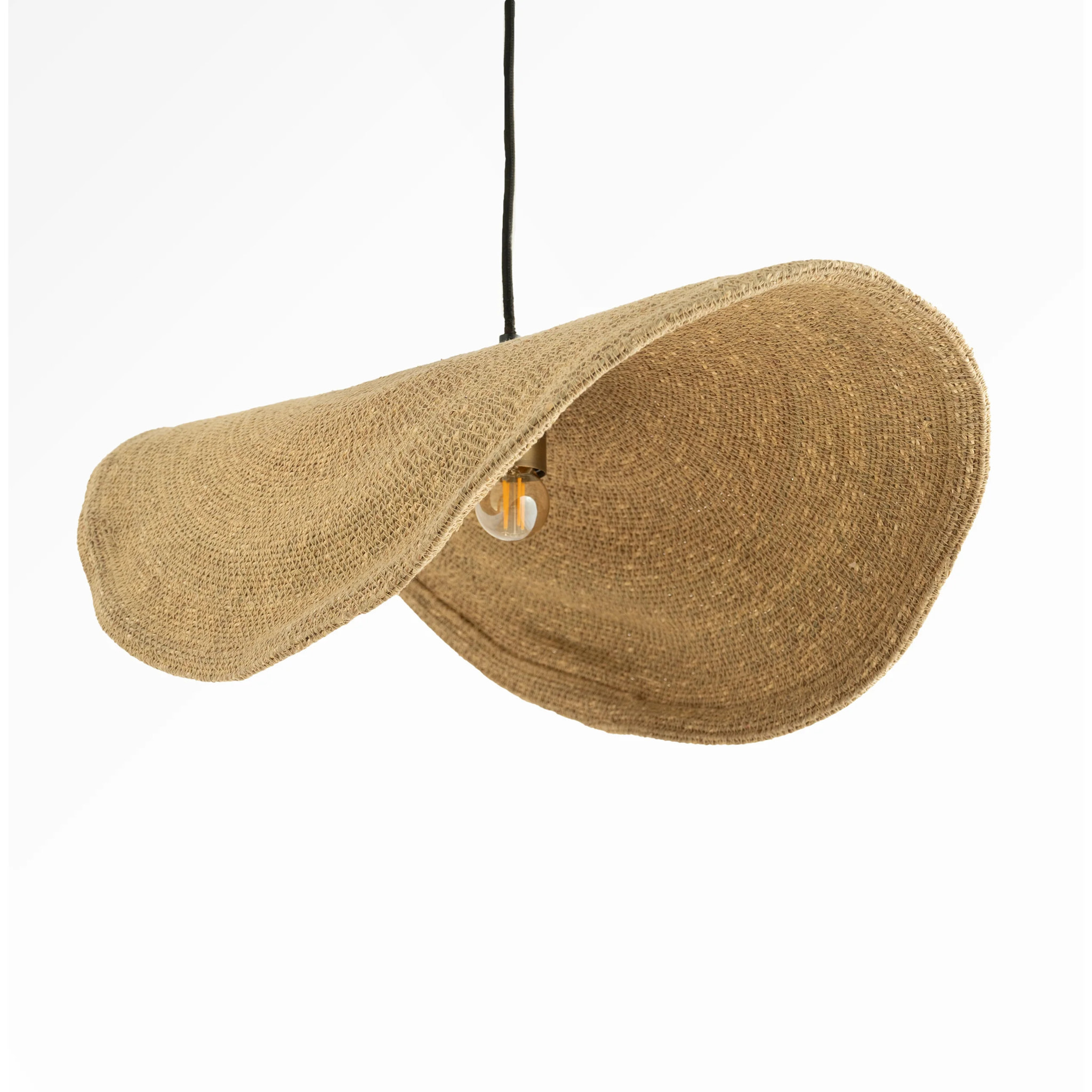 Suspension en matière naturelle et métal 61 cm - Maho