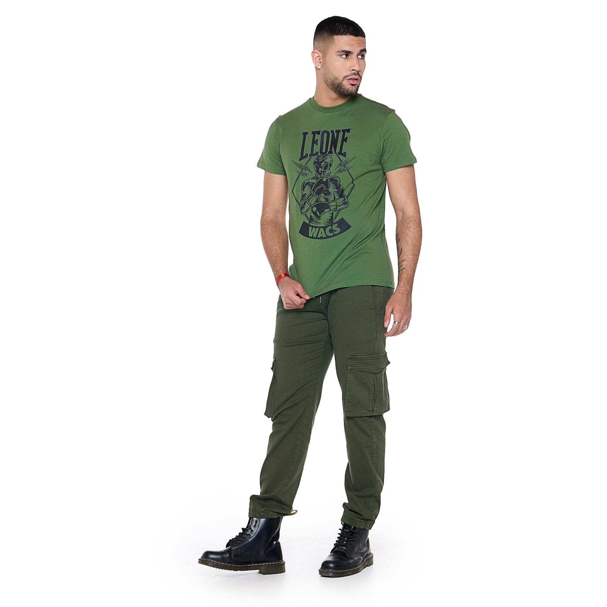 Camiseta de hombre de manga corta con calavera y guantes 'Metropolitan'