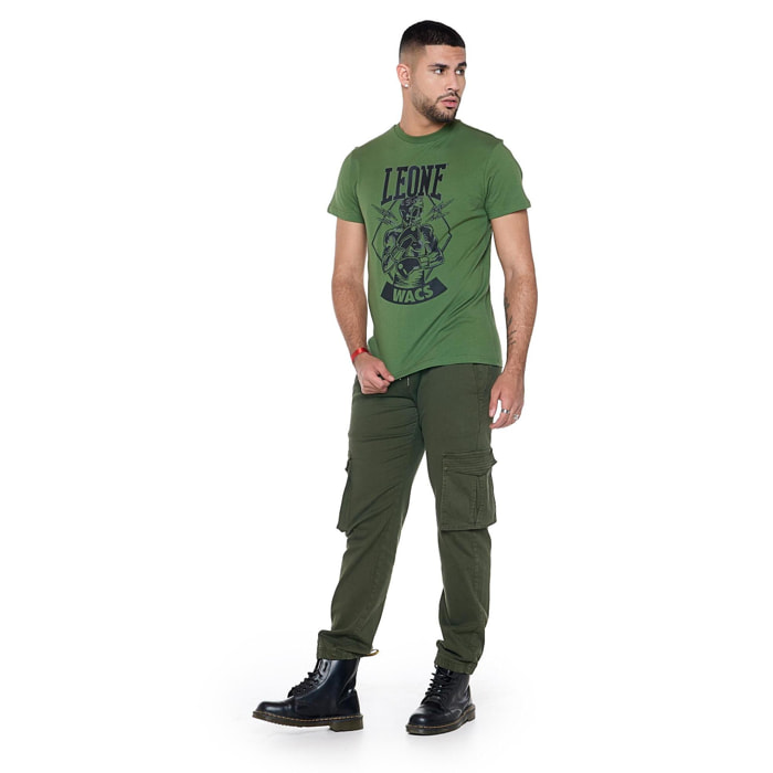 Camiseta de hombre de manga corta con calavera y guantes 'Metropolitan'