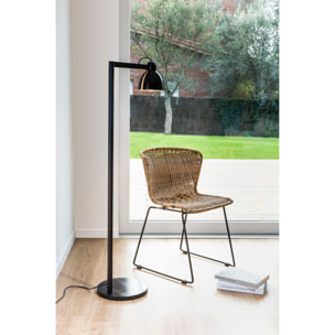 VENICE Lampada da terra nero