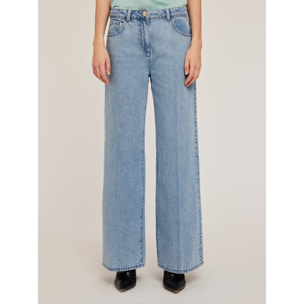 Motivi - Jeans wide leg light blue - Azzurro