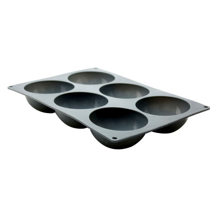 Plaque moule pour 6 grands dômes en silicone