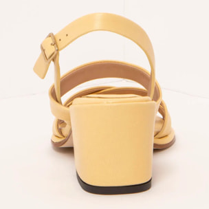 Sandalias con tacón S3173 NAPPA SUN LIGHT/ FABER color Sun light