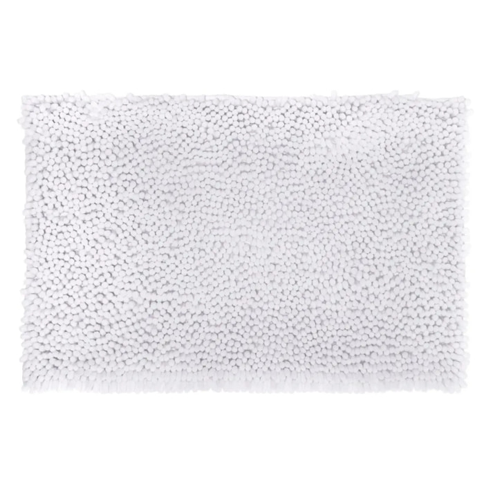 Tapis maxi chenille blanc 50X80
