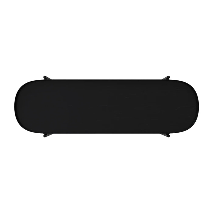 Console en cannage et bois de mindi 120 cm - Lukut