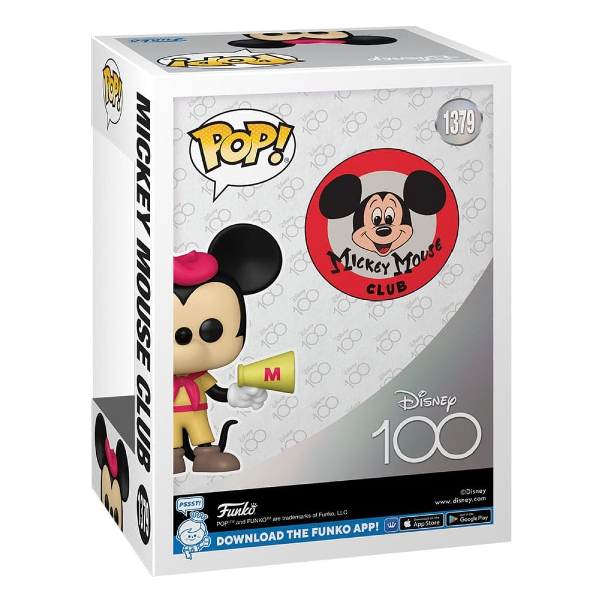 100th Anniversario Disney Funko Pop! Vinile Figura Mickey Mouse Club 9 Cm