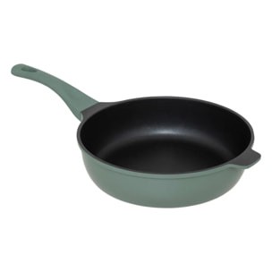 Sauteuse D28cm en fonte d aluminium vert