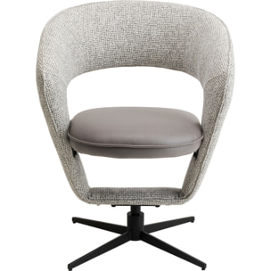 Chaise pivotante Spacey grise Kare Design