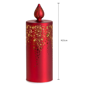 Candela rotante con led - Pezzi 3 - ROSSO - Bianchi Dino SpA